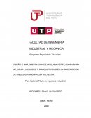 DISEÑO E IMPLEMENTACION DE MAQUINA PERFILADORA PARA MEJORAR LA CALIDAD Y PRODUCTIVIDAD EN LA PRODUCCION DE RIELES EN LA EMPRESA SOLTECSA