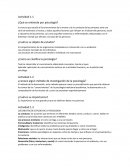 Actividad 1.1 ¿Qué se entiende por psicología?