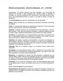 Definición de Emprendedor