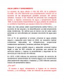 Agua limpia y saneamiento