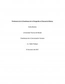 Pertinencia de la Enseñanza de la Ortografía en Educación Básica