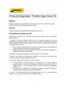 Ficha de Seguridad : Posible Caso Covid 19