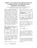 Medida y tratamiento de datos estadísticos