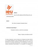 Planeación, dirección y control de una empresa
