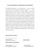 Acta de Integración Mixta de Antiguedades