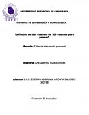 Reflexión de dos cuentos de “26 cuentos para pensar”