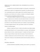IMPORTANCIA DEL COMPORTAMIENTO DEL CONSUMIDOR CON LAS NUEVAS TENDENCIAS