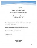 Importancia De Las Medidas De Prevención Del Covid-19 En El Sector “Casas Viejas”