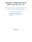 Reporte Y Representación De NOM's