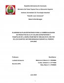 Plan estrategico para la comercialización de productos de alta calidad en resposteria y pasapalos