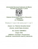 Actividad 1. Perspectivas analíticas: comunicación masiva y educación