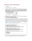 Plan capacitacion estetica