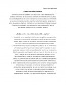 ¿Qué es una política pública?