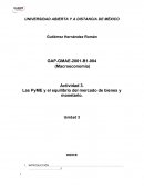 Las PyME y el equilibrio del mercado de bienes y monetario