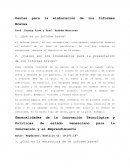 Pautas para la elaboración de los Informes Breves