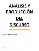ANÁLISIS Y PRODUCCIÓN DEL DISCURSO TRABAJO DE APLICACIÓN Nª1 CARRERA: ADMINISTRACIÓN