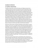 Columna de opinión. Las repúblicas independientes