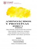 CONCEPTOS GENERALES DE PROTEÍNAS Y AMINOÁCIDOS
