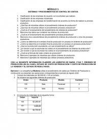 SISTEMAS Y PROCEDIMIENTOS DE CONTROL DE COSTOS. Página 1