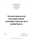 Términos básicos de la Diversidad Cultural. Actividades Culturales de la entidad llanera
