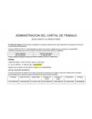 Administracion del capital de trabajo