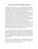 Educacion Virtial en tiempos de COVID-19