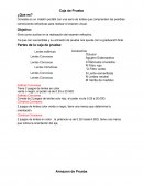 Caja de Prueba ¿Que es?