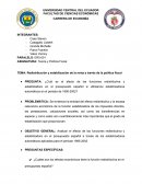 Redistribución y estabilización de la renta a través de la política fiscal