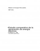 Estudio comparativo de la energía eléctrica