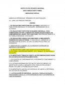 Agenda y cronograma (seminario de investigaciòn)