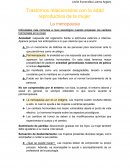 Trastornos relacionados con la edad reproductiva de la mujer