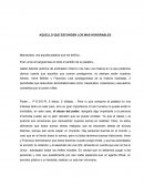 AQUELLO QUE ESCONDEN LOS MAS HONORABLES