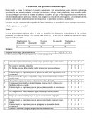 Cuestionario para aprendices del idioma inglés