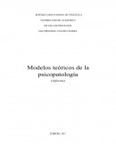 Modelos teóricos de la psicopatología