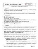 PROCEDIMIENTO PLANEACION ESTRATEGICA