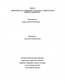 Importancia de la seguridad y salud en el trabajo en una empresa alimentaria