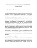 Panorama general para el analisis de las politicas publicas