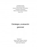 Estrategia y evaluación gerencial