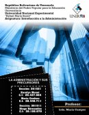 La administracion y sus precursores