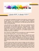 ENSAYO SOBRE PROYECTO DE VIDA