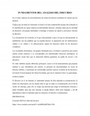 FUNDAMENTOS DEL ANALISIS DEL DISCURSO