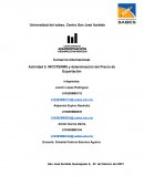 Actividad Incoterms y determinación del precio de exportación