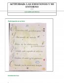 Actividad: Las emociones y mi entorno