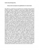 Ensayo sobre los Impactos de la globalización en la salud mental