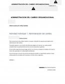 Administracion del cambio organizacional