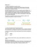 Práctica No. 7 Ecuaciones químicas