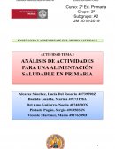 EJEMPLO DE PROPUESTA PARA DESARROLLAR HÁBITOS SALUDABLES