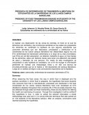 PRESENCIA DE ENFERMEDADES DE TRANSMISIÓN ALIMENTARIA EN ESTUDIANTES DE LA UNIVERSIDAD DE LOS LLANOS CAMPUS BARCELONA