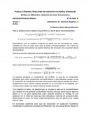Reporte 3, reacciones de sustituion nucleofílica biomolecular