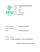 Actividad de aprendizaje 4. Fuentes de las obligaciones